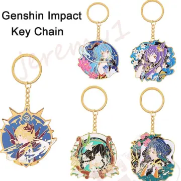 Genshin Impact Ganyu 3D Silicone Keychain Key Chain Ring Pendant Game New