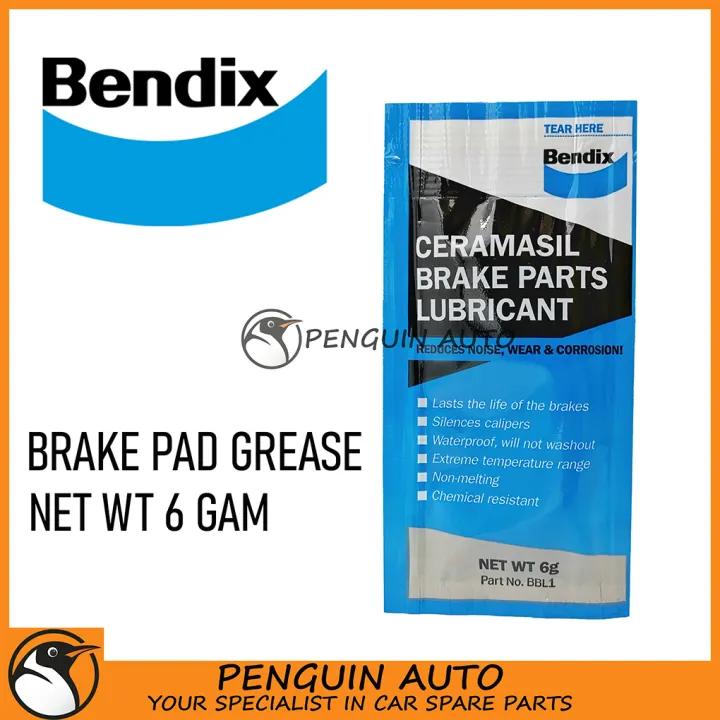 BENDIX CERAMASIL BRAKE PARTS LUBRICANT / RUBBER GREASE / BRAKE PAD GREASE / BRAKE SHOE GREASE 6