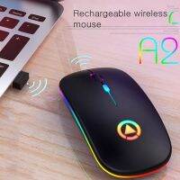 MOS เมาส์ไร้สาย เมาส์คอมพิวเตอร์ไร้สาย A2 เมาส์บลูทูธ  Mouse Wireless