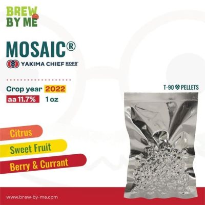 ฮอปส์ Mosaic ® PELLET HOPS (T90) โดย Yakima Chief Hops ทำเบียร์ Homebrew