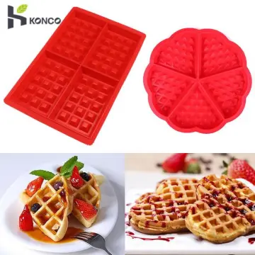6 Grid Small Waffle Rectangle Chocolate Bar Silicone Candy Mold Trays