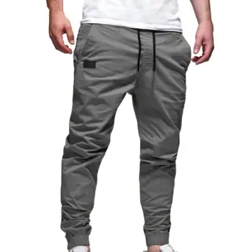 Men Sport Pants Running Pants With Zipper Pockets Training And