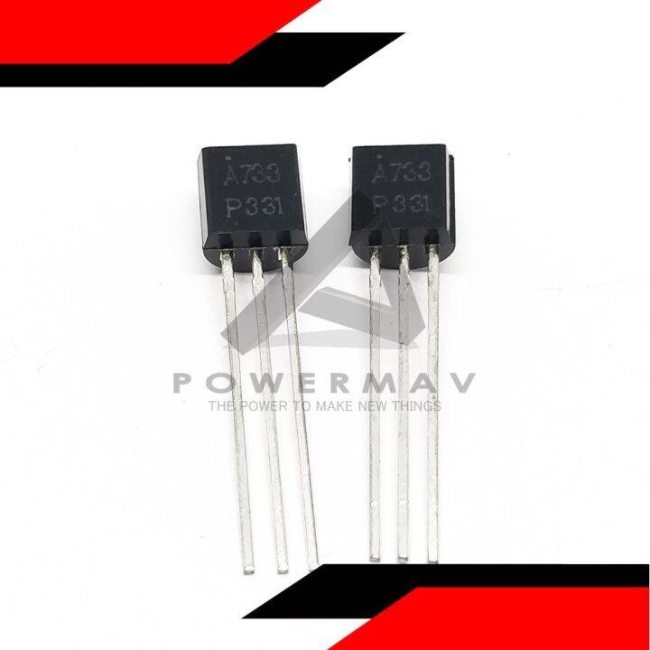 2pcs original a733 transistor TO-92 PNP 150mA 50V 60V 5V 250 miliWatt ...