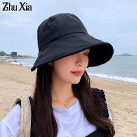 Zhu Xia ที่บังแดดระบายอากาศได้หมวกชาวประมงสามารถผูกเข้ากับหางม้าเพื่อปกปิดใบหน้าหมวกบังแดดลิ้นเป็ด