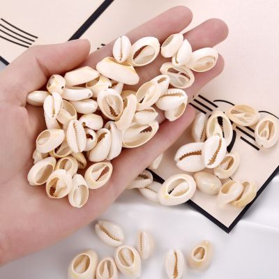 20/50pcs White Shell Beads For Jewelry Making Cowrie Cowry Charm Beads DIY Necklace Bracelet Accessories Jewelry Findings