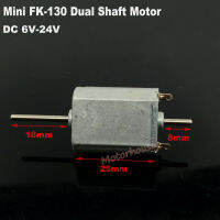 Mabuchi จอ DC FK-130 FF-130ขนาดเล็ก12V 18V 24V 19200Rpm Berkelajuan Tinggi Mikro 15Mm * 20Mm Enjin Motor Elektrik Dual 2Mm Aci