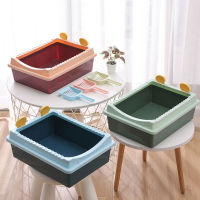 Semi-enclosed cat litter box deodorant kitten splash-proof toilet indoor cleaning sand bedpan pot cleaning cat supplies