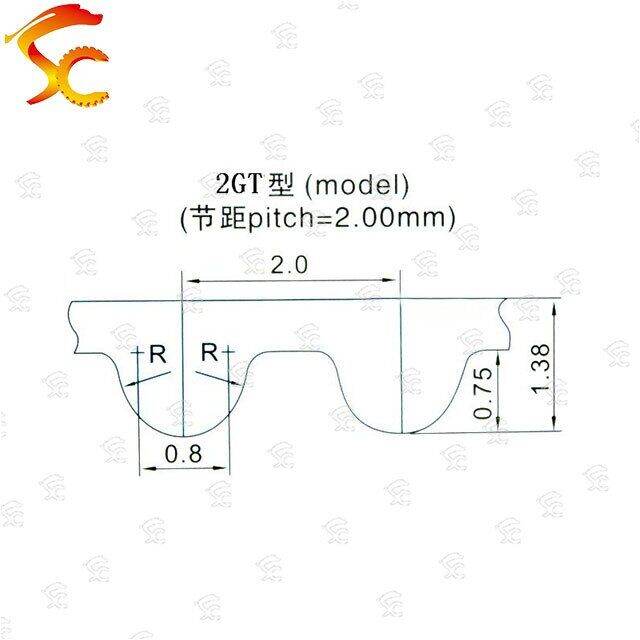 10ชิ้น2gt130-6เข็มขัดห่วงยาง2gt-130-6เข็มขัดจับเวลา-teeth65length-130มม-กว้าง6มม-สำหรับเครื่องพิมพ์3d