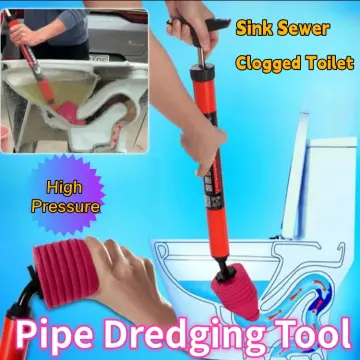 Household pneumatic sewer dredging device Toilet pipe dredger Pipe cleaning  tool