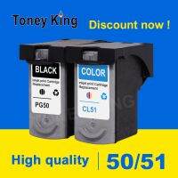 Toney King PG50หมึก Cartrge PG 50 CL51 CL 51สำหรับ Canon IP2200 IP2400 MP150 MP160 MP170 MP180 MP450 MP460เครื่องพิมพ์ Cartrges