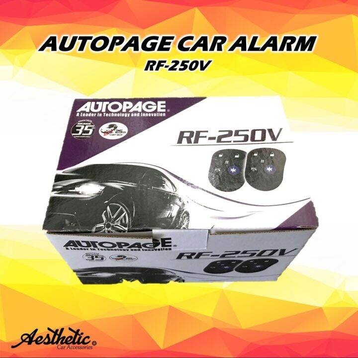 Autopage Auto Alarm Car System RF-250V ORIGINAL | Lazada PH