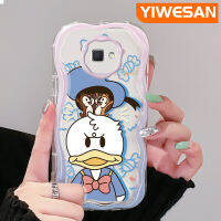 "YIWESAN เคสป้องกันการกระแทกสำหรับ J2ลายการ์ตูนรูปเป็ดโดนัลด์สีสันสดใสลายคลื่น J7ปลอกสำหรับ Samsung เคสกันกระแทกเคสโทรศัพท์โปร่งใสกล้องซิลิโคนอ่อนชัดเจน"