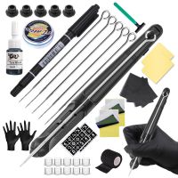 DIY 3D Hand Poke and Stick Tattoo Kit with Ink Needles Accessories Set for Body Art Hand Poke Stick Tattoo Beginner Practice Stickers