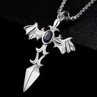 [COD] Necklace Mens Hip Hop Sweater Chain Personality Frosty Wind Pendant