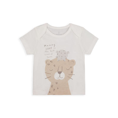 เสื้อยืดเด็กทารก Mothercare my first leopard t-shirt YA317