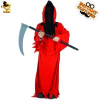 Boy death cosplay suit Halloween red death little boy clothing