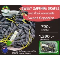 องุ่นดำนิ้วแม่มด ??? Sweet sapphire grapes from Australia ??