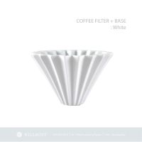 HILLKOFF : Dripper coffee filter + base : สีขาว