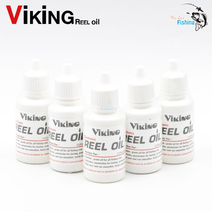 น้ำมันหล่อลื่น-viking-reel-oil-ความจุ-35-ml-ใช้กับเฟืองทองเหลือง-เฟืองสแตนเลส-เฟืองพลาสติก