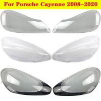 ฝาครอบไฟหน้ารถยนต์สำหรับ Porsche Cayenne 2008-2020ปลอกเลนส์กระจกฝาครอบไฟหน้าที่ครอบโคมไฟที่ครอบหลอดไฟหน้า