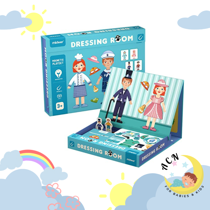 MIDEER 2in1 Playset Dress Up Pretend Play Educational Puzzle