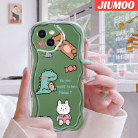 เคส JIUMOO สำหรับ iPhone 14 Pro Max 14 Plus 13 Pro Max 13เคสขนาดเล็กลายกระต่ายจระเข้เคสเนื้อครีมนิ่มกันกระแทกเคสโทรศัพท์โปร่งใสเจลซิลิกาแบบใสฝาครอบป้องกันเลนส์กล้องถ่ายรูปป้องกันการตก