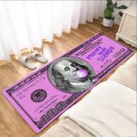 【HOT】 Hallway Entrance Doormat Dollar Money Pattern Living Room Floor Rugs Home Decor Kitchen Absorbent Carpet Anti Slip Bathroom Mat