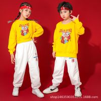 [COD] Childrens trendy clothes cheerleading costumes elementary school sports meeting boys hip-hop suits mens and womens autumn