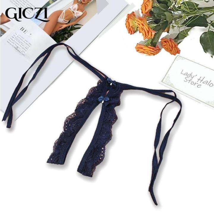 Open Crotch Underpants Bow Sexy Tangas Female Lingerie 39;s Women
