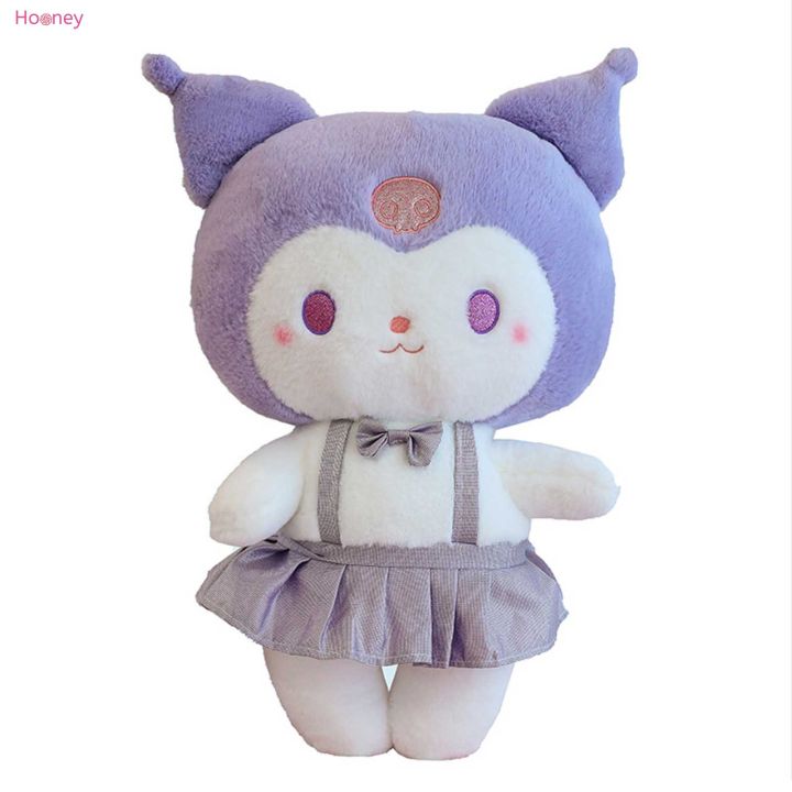 hooney-ตุ๊กตาตุ๊กตาของเล่นยัดไส้น่ารัก-kuromi-ตุ๊กตาเบาะผ้าหมอนพูเชียร์แบบนิ่มสุดน่ารักสำหรับวันเกิดสำหรับเด็กของขวัญวันเด็ก