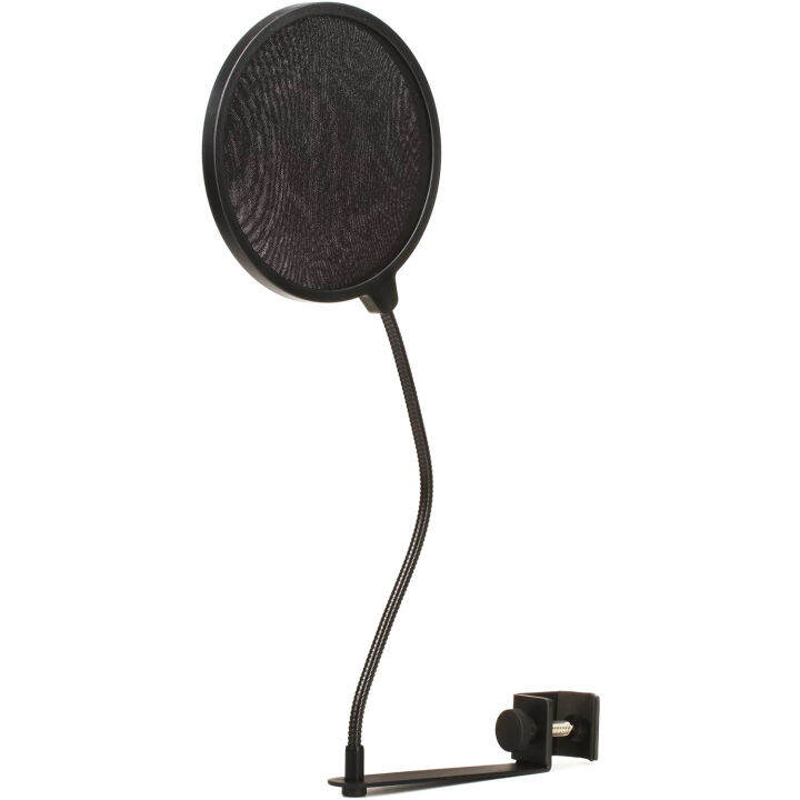 on-stage-asvs6-gb-pop-blocker-ตัวกันเสียงลม-pop-filter-แบบแผ่นไนลอน-ขนาด-6-นิ้ว-พร้อมตัวจับไมค์-ก้านปรับตำแหน่ง-13-นิ้ว