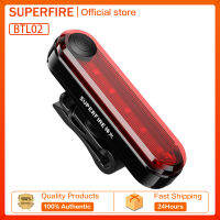 SUPERFIRE โคมไฟปลายจักรยานภูเขา BTL01สะท้อนแสงเลเซอร์แบบชาร์จไฟได้สำหรับกลางคืนกลางแจ้งโคมไฟขับขี่ไฟแอลอีดีแข็งแรง