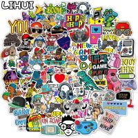 【LZ】 10/100PCS Vintage Video Game Hip Hop Rock Stickers for Laptop Skateboard Car Bike Phone Fridge Waterproof Graffiti Sticker Decal