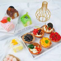 Simulation cake model fake fruit cake European egg tart dessert window decoration decoration ins food photography road