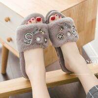 pearl letters fur slippers women perfume slides pantoffels dames crystal furry flip flops ladies comfy plush home slides shoes