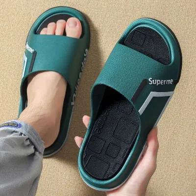 ✱✶▧ spkfg AOKANG ฤดูร้อนใหม่ของผู้ชายบ้านด้านล่างนุ่มป้องกันกลิ่นก้นหนาก้าวอึรู้สึกรองเท้าแตะและรองเท้าแตะ