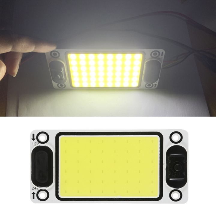 แผงไฟ-led-cob-แผงหน้าปัดรถยนต์รถบรรทุก-suv-โคมไฟการอ่านรูปทรงกลมตกแต่งภายในรถยนต์