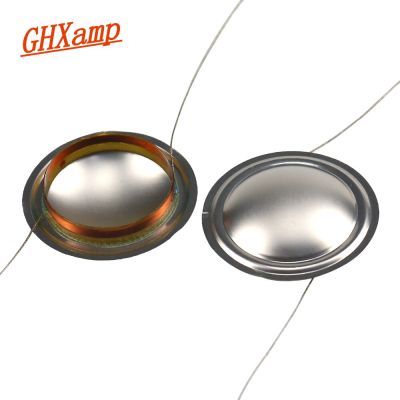 GHXAMP 19.43Mm ทวีตเตอร์คอยล์เสียงคอล์ยทองแดงหุ้มอลูมิเนียมขดลวดไทเทเนียมชิ้นส่วนซ่อมลำโพงแกน19.5สำหรับ50FX KEFQ50 2ชิ้น
