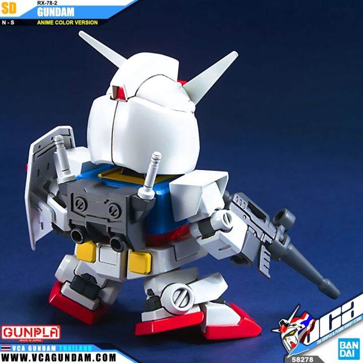 bandai-gunpla-super-deformed-sd-gundam-bb329-rx-78-2-gundam-anime-color-ver-โมเดล-กันดั้ม-กันพลา-vca-gundam