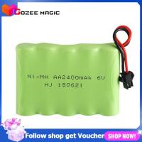 แบตเตอรี่ รถ RC แบตเตอรี่แบบชาร์จไฟ Ni-MH 6 V 2400 mAh แจ็ค SM เต็ม