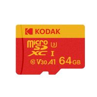 Kodak ไมโครการ์ด Sd สีแดงการ์ดความจำ Microsdhc 128Gb Microsdhc U3การ์ด Tf ไมโคร Sd แฟลช256Gb A1 32Gb C10 64Gb