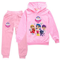 2-16Y Cartoon True and The Anime Rainbow Kingdom Hoodie Kids Sweatshirt+pants 2pcs Set Boy Casual Tracksuit Toddler Girl Outfits