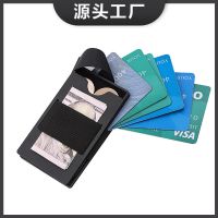 ☍ anti-theft swipe mens card large capacity multifunctional aluminum alloy box