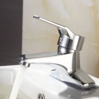 ✑卍❃ Copper Alloy Double-hole Two-unit Washbasin Faucet Electroplating Bright Surface Cold and Hot Mixed Water Wash Basin Faucet