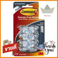 แผ่นเทปกาวคอมมานด์ 3M XA006701677COMMAND ADHESIVE TAPE WITH SMALL CORD ORGANIZERS 3M XA006701677 CLEAR **คุณภาพดี**