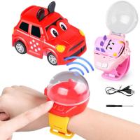 Watch Remote Control Car Toy Cute Mini Racing Toy Cute Watch RC Rechargeable Car Toy Soft Wristband Attractive Gift for Boys And Girls adorable