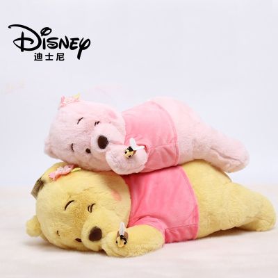 【CC】ตุ๊กตาหมีพูห์ดิสนีย์น่ารัก สีชมพู เหมาะกับของขวัญ ของเล่นสําหรับเด็ก 〖QYUE〗