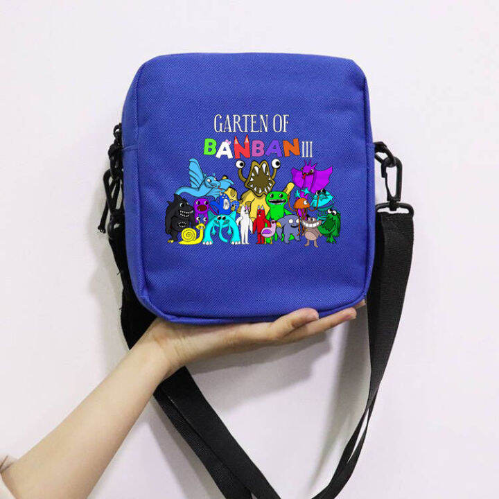 2023ใหม่เกม-garten-of-banban-crossbody-กระเป๋าเด็กกระเป๋าถือชายหญิง-satchel-ไหล่กระเป๋าการ์ตูนมังงะ-messenger-กระเป๋า