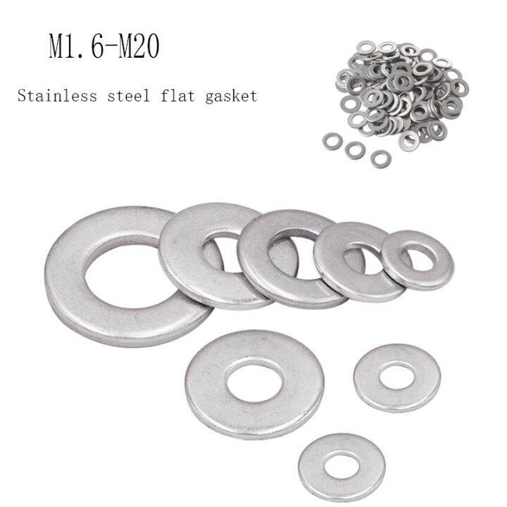 5-100pcs-plain-washer-size-m1-6-m2-m2-5-m3-m4-m5-m6-m8-m10-m12-m14-m16-m18-m20-304-stainless-steel-flat-washer-and-flat-washer