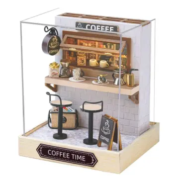 Diy miniature hot sale coffee shop